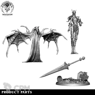 Описание картинки Рыцарь алого ордена Crimson Order Knight 32мм от ChurcHehe 3d print по цене 450руб | Свободный Рынок Миниатюр - СРМ