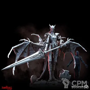 Описание картинки Рыцарь алого ордена Crimson Order Knight 32мм от ChurcHehe 3d print по цене 450руб | Свободный Рынок Миниатюр - СРМ