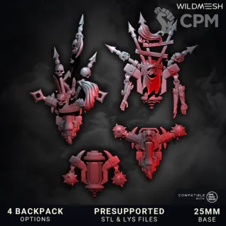 Описание картинки Chaos Wrath - Gladiators Multipart Squad от PocketSized Prints по цене 2 250руб | Свободный Рынок Миниатюр - СРМ