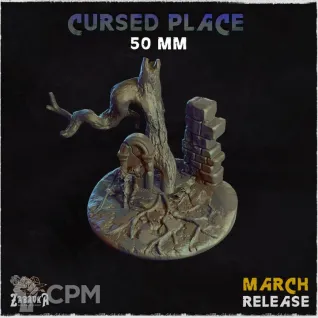 Описание картинки PlaceCursed  База 50 мм. от Brutality по цене 200руб | Свободный Рынок Миниатюр - СРМ