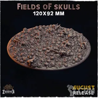 Описание картинки Fields of Skulls База 120×92 мм. 1 шт. от Brutality по цене 650руб | Свободный Рынок Миниатюр - СРМ