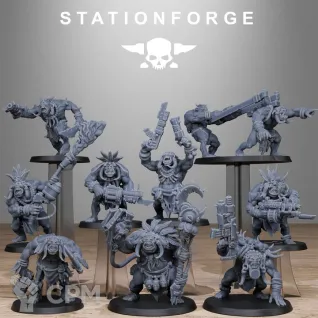 Описание картинки Orkaz Tribal Infantry от Brutality по цене 2 200руб | Свободный Рынок Миниатюр - СРМ