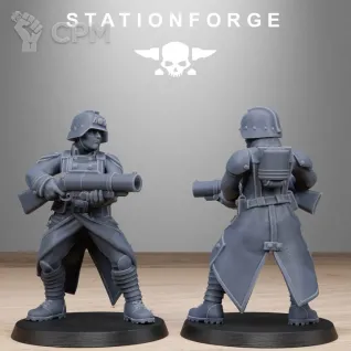 Описание картинки GrimGuard Steel Sisters от PocketSized Prints по цене 1 500руб | Свободный Рынок Миниатюр - СРМ