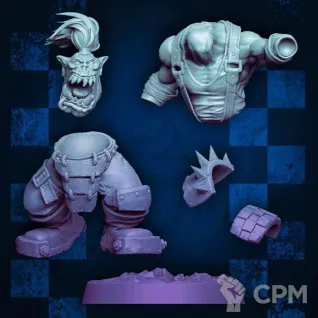 Описание картинки Melee/Pistol Orc Lads. Бойзы с чоппами х 5 от у Васи по цене 900руб | Свободный Рынок Миниатюр - СРМ