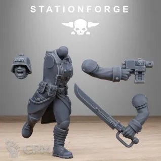 Описание картинки GrimGuard Steel Sisters от PocketSized Prints по цене 1 500руб | Свободный Рынок Миниатюр - СРМ
