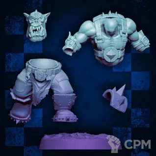 Описание картинки Melee/Pistol Orc Lads. Бойзы с чоппами х 5 от у Васи по цене 900руб | Свободный Рынок Миниатюр - СРМ
