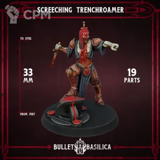 Описание картинки Screeching Trenchroamer от Manufactorum76 по цене 200руб | Свободный Рынок Миниатюр - СРМ