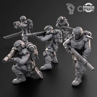Описание картинки Squad. Dysorius Troops. Imperial Guard. от Manufactorum76 по цене 1 400руб | Свободный Рынок Миниатюр - СРМ