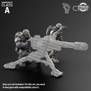 Описание картинки Heavy Weapons Team. Spectre Regiment. Imperial Guard. Compatibility class A. от Manufactorum76 по цене 450руб | Свободный Рынок Миниатюр - СРМ