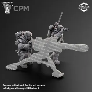 Описание картинки Heavy Weapons Team. Khaleeth Regiment. Imperial Guard. Compatibility class A. от Manufactorum76 по цене 450руб | Свободный Рынок Миниатюр - СРМ