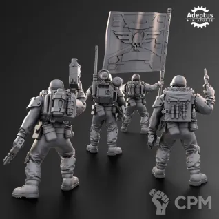 Описание картинки Command Squad. Spectre Regiment. Imperial Guard. от Manufactorum76 по цене 600руб | Свободный Рынок Миниатюр - СРМ