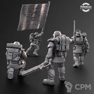 Описание картинки Command Squad. Ultima Troops. Imperial Guard. от Manufactorum76 по цене 600руб | Свободный Рынок Миниатюр - СРМ