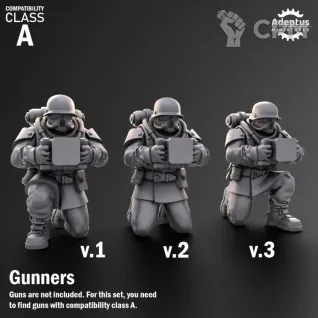 Описание картинки Heavy Weapons Team. Koelner Regiment. Imperial Guard. Compatibility class A. от Manufactorum76 по цене 450руб | Свободный Рынок Миниатюр - СРМ