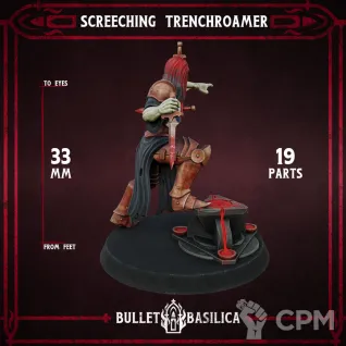 Описание картинки Screeching Trenchroamer от Manufactorum76 по цене 200руб | Свободный Рынок Миниатюр - СРМ