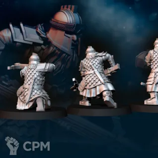 Описание картинки Iron Hills Dwarves With Crossbows от Мастерская террейна по цене 220руб | Свободный Рынок Миниатюр - СРМ