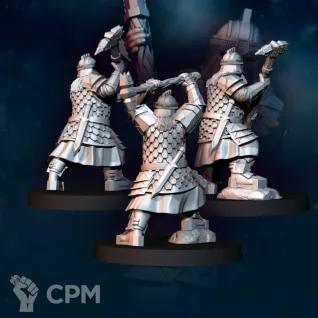 Описание картинки Iron Hills Dwarf Warriors mattock от Мастерская террейна по цене 220руб | Свободный Рынок Миниатюр - СРМ