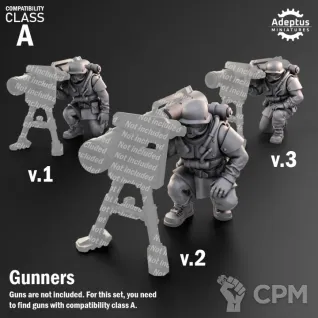 Описание картинки Heavy Weapons Team. Koelner Regiment. Imperial Guard. Compatibility class A. от Manufactorum76 по цене 450руб | Свободный Рынок Миниатюр - СРМ