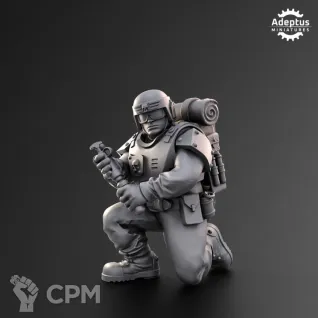 Описание картинки Command Squad. Warden Regiment. Imperial Guard от Manufactorum76 по цене 600руб | Свободный Рынок Миниатюр - СРМ