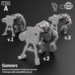 Описание картинки Heavy Weapons Team. Spectre Regiment. Imperial Guard. Compatibility class A. от Manufactorum76 по цене 450руб | Свободный Рынок Миниатюр - СРМ
