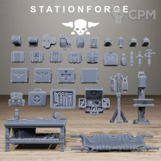 Описание картинки GrimGuard Medical Bits от PocketSized Prints по цене 850руб | Свободный Рынок Миниатюр - СРМ