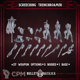Описание картинки Screeching Trenchroamer от Manufactorum76 по цене 200руб | Свободный Рынок Миниатюр - СРМ