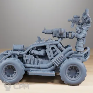 Описание картинки Орчий багги Ork Buggy от Подземный человек по цене 2 100руб | Свободный Рынок Миниатюр - СРМ
