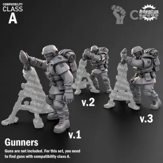 Описание картинки HeaHeavy Weapons Team. Ultima Troops. Imperial Guard. Compatibility class A. от Manufactorum76 по цене 450руб | Свободный Рынок Миниатюр - СРМ