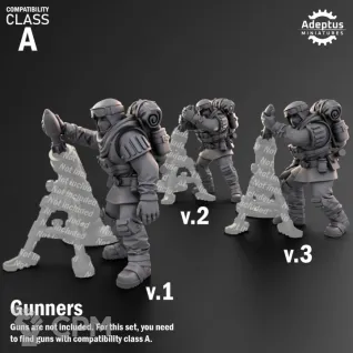 Описание картинки Heavy Weapons Team. Khaleeth Regiment. Imperial Guard. Compatibility class A. от Manufactorum76 по цене 450руб | Свободный Рынок Миниатюр - СРМ