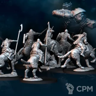 Описание картинки Warg  Riders от Мастерская террейна по цене 1 500руб | Свободный Рынок Миниатюр - СРМ