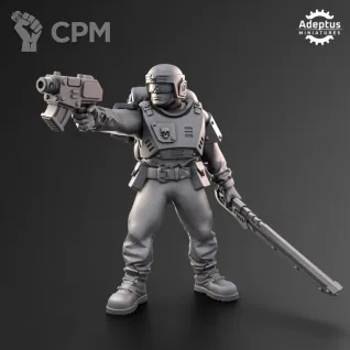 Описание картинки Command Squad. Warden Regiment. Imperial Guard от Manufactorum76 по цене 600руб | Свободный Рынок Миниатюр - СРМ