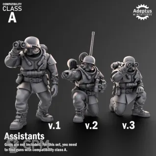 Описание картинки Heavy Weapons Team. Koelner Regiment. Imperial Guard. Compatibility class A. от Manufactorum76 по цене 450руб | Свободный Рынок Миниатюр - СРМ