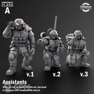 Описание картинки HeaHeavy Weapons Team. Ultima Troops. Imperial Guard. Compatibility class A. от Manufactorum76 по цене 450руб | Свободный Рынок Миниатюр - СРМ