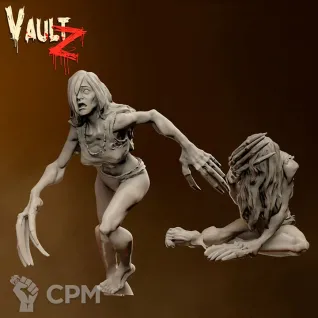 Описание картинки Murmur Zombie от PocketSized Prints по цене 300руб | Свободный Рынок Миниатюр - СРМ