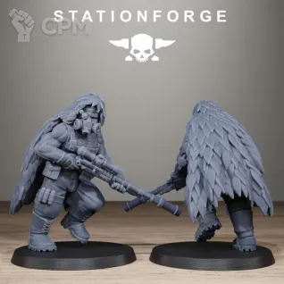 Описание картинки GrimGuard Jungle Fighter Snipers от PocketSized Prints по цене 1 500руб | Свободный Рынок Миниатюр - СРМ