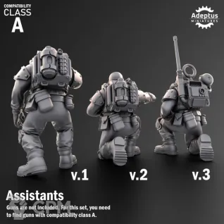 Описание картинки Heavy Weapons Team. Spectre Regiment. Imperial Guard. Compatibility class A. от Manufactorum76 по цене 450руб | Свободный Рынок Миниатюр - СРМ