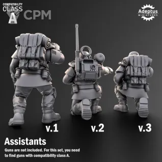Описание картинки HeaHeavy Weapons Team. Ultima Troops. Imperial Guard. Compatibility class A. от Manufactorum76 по цене 450руб | Свободный Рынок Миниатюр - СРМ