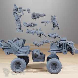 Описание картинки Орчий багги Ork Buggy от Подземный человек по цене 2 100руб | Свободный Рынок Миниатюр - СРМ
