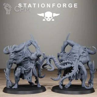 Описание картинки Corrupted Guard Possessed Demon от PocketSized Prints по цене 1 800руб | Свободный Рынок Миниатюр - СРМ