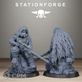 Описание картинки GrimGuard Jungle Fighter Snipers от PocketSized Prints по цене 1 500руб | Свободный Рынок Миниатюр - СРМ