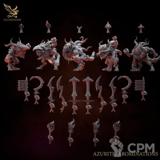 Описание картинки AZURITE ABOMINATIONS от Manufactorum76 по цене 900руб | Свободный Рынок Миниатюр - СРМ
