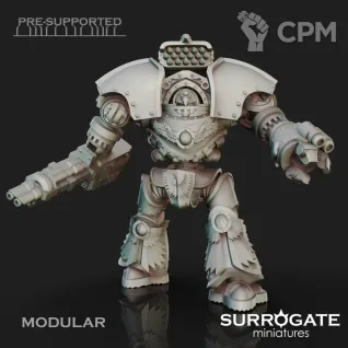 Описание картинки Legio Custodes Telemon Heavy Dreadnought от Studio Cockatoo по цене 1 815руб | Свободный Рынок Миниатюр - СРМ