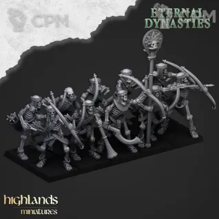 Описание картинки Tomb Kings Skeleton Archers от Knight of Light по цене 850руб | Свободный Рынок Миниатюр - СРМ