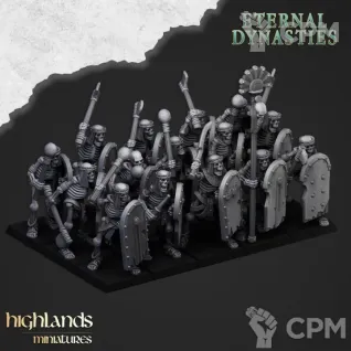 Описание картинки Tomb Kings Skeleton Warriors (мечи) от Knight of Light по цене 850руб | Свободный Рынок Миниатюр - СРМ