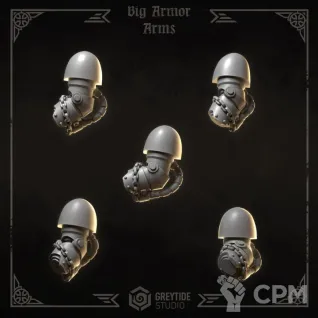 Описание картинки Black Templars - Big armor arms от Мастерская террейна по цене 150руб | Свободный Рынок Миниатюр - СРМ