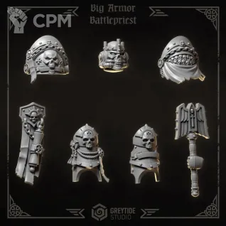 Описание картинки Black Templars - Big armor battlepriest от Мастерская террейна по цене 150руб | Свободный Рынок Миниатюр - СРМ