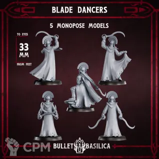 Описание картинки Blade Dancers от PocketSized Prints по цене 750руб | Свободный Рынок Миниатюр - СРМ