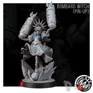 Описание картинки BOMBARD WITCH (PIN-UP) от Brutality по цене 700руб | Свободный Рынок Миниатюр - СРМ