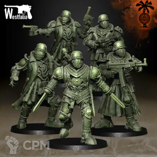 Описание картинки Cadaver Corps Artificial Infantry от PocketSized Prints по цене 800руб | Свободный Рынок Миниатюр - СРМ