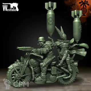Описание картинки Cadaver Corps MC with artillery witch от PocketSized Prints по цене 350руб | Свободный Рынок Миниатюр - СРМ