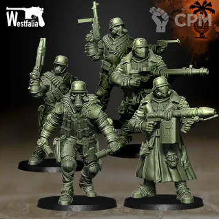 Описание картинки Cadaver Corps Soldiers от PocketSized Prints по цене 800руб | Свободный Рынок Миниатюр - СРМ